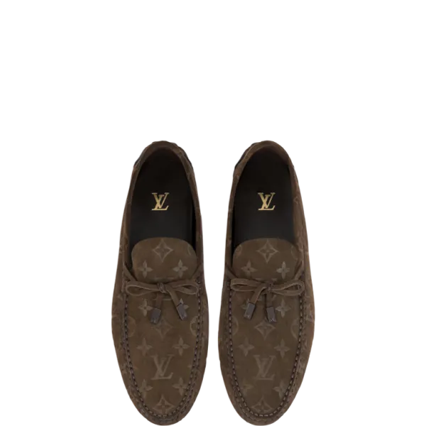 Louis Vuittion LV Driver Moccasin Brown