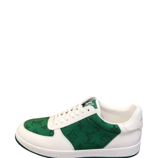 Louis Vuitton Rivoli Sneaker Monogram Metallic Canvas Green/White