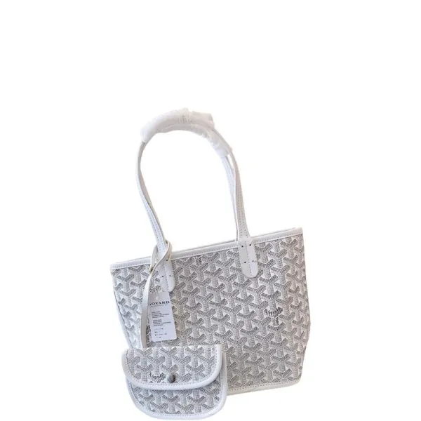 Goyard Anjou Mini Bag White 21cm