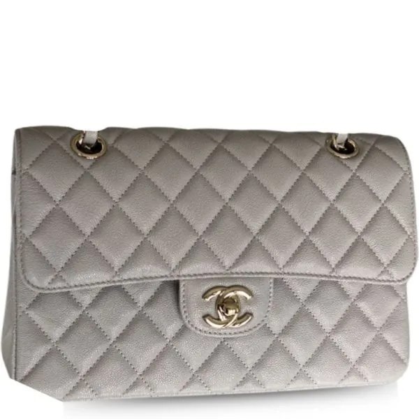 Chanel Classic Handbag Grey