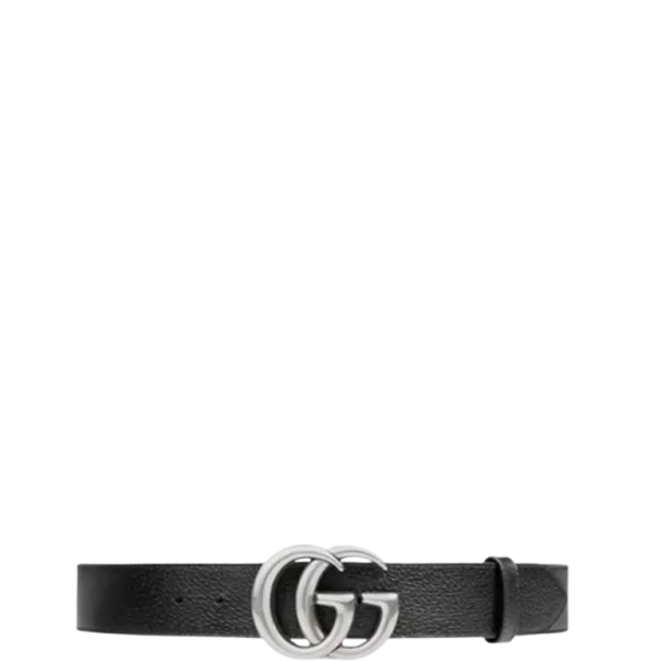 Gucci Mamon GG Silver Logo Belt 4cm