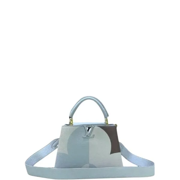 Louis Vuitton Capucines Ice Age White 27cm