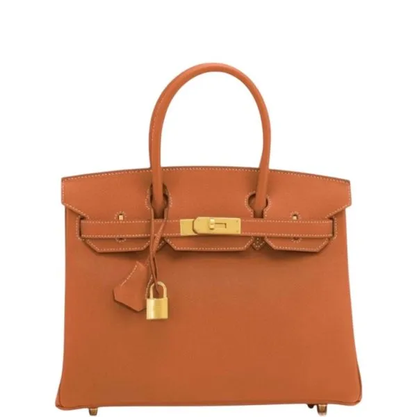 Hermes Birkin Leather Gold Hardware Camel Brown 30cm/11.8in
