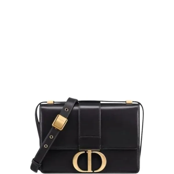 Dior 30 Montaigne Black Box Calfskin 24cm