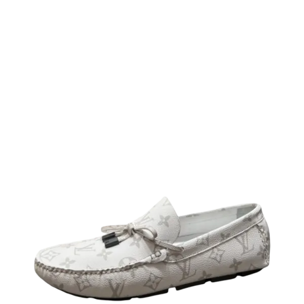 Louis Vuittion LV Driver Moccasin White