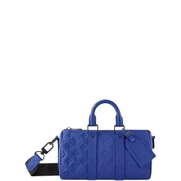 Louis Vuitton Keepall Bandoulieeere Blue 25cm M23129
