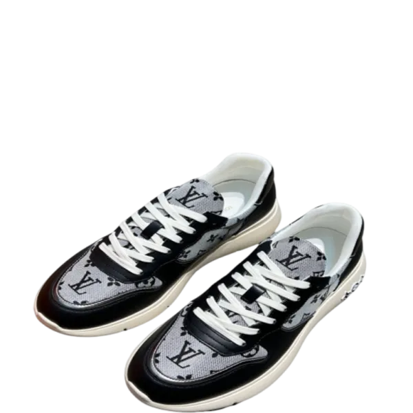 Louis Vuitton Run Away Sneaker Iridescent Textile Black