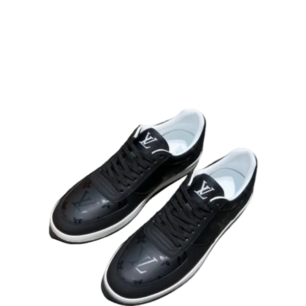 Louis Vuitton Rivoli Sneaker Monogram Metallic Canvas Black