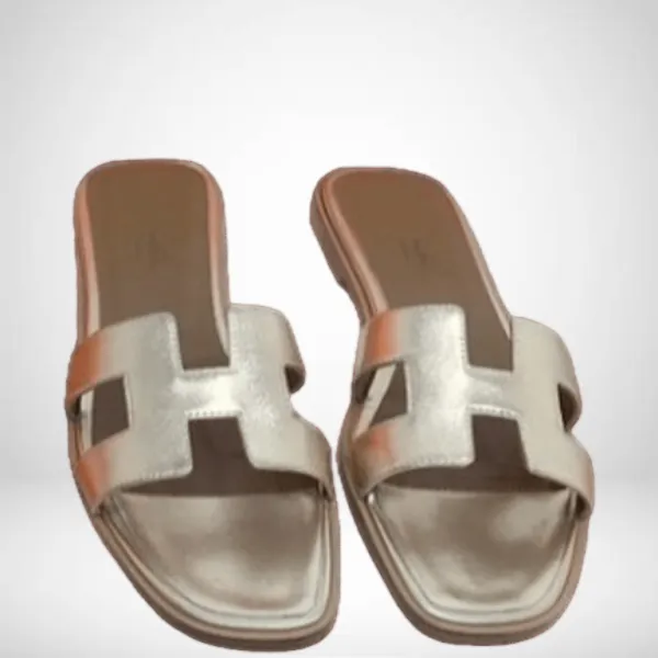Hermes Gold Sandal Oran