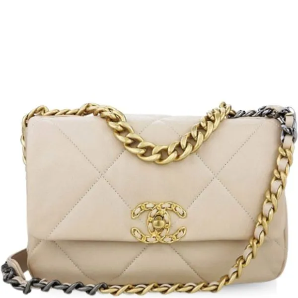 Chanel 19 Flap Bag Beige