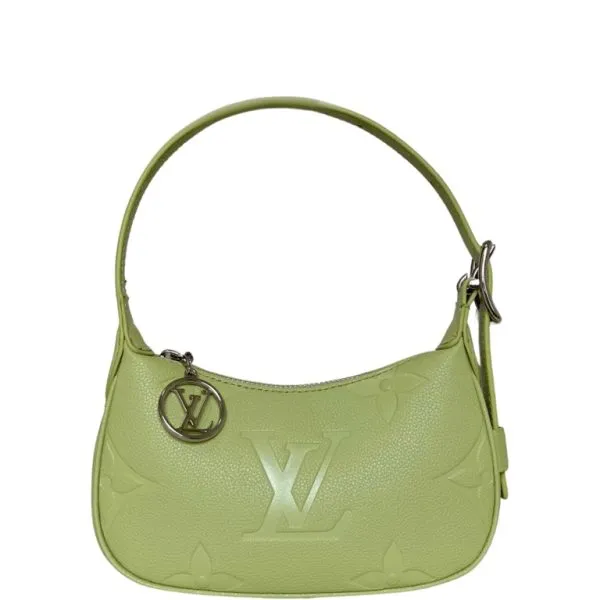 Louis Vuitton Monogram Empreinte Green Shoulder Bag 20cm M82391