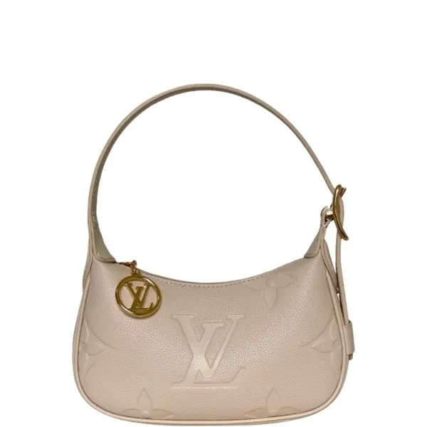 Louis Vuitton Monogram Empreinte Beige Shoulder Bag 20cm M82391