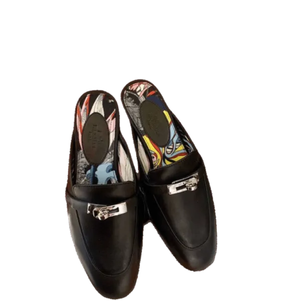 Hermes Oz Mule Black
