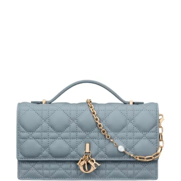 Miss Dior Mini Bag Cloud Blue Cannage Lambskin