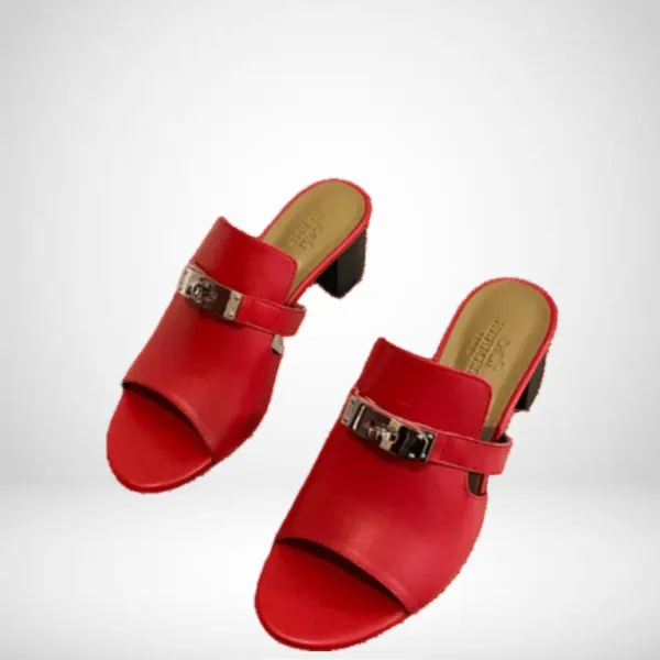 Hermes Red Candy Sandal