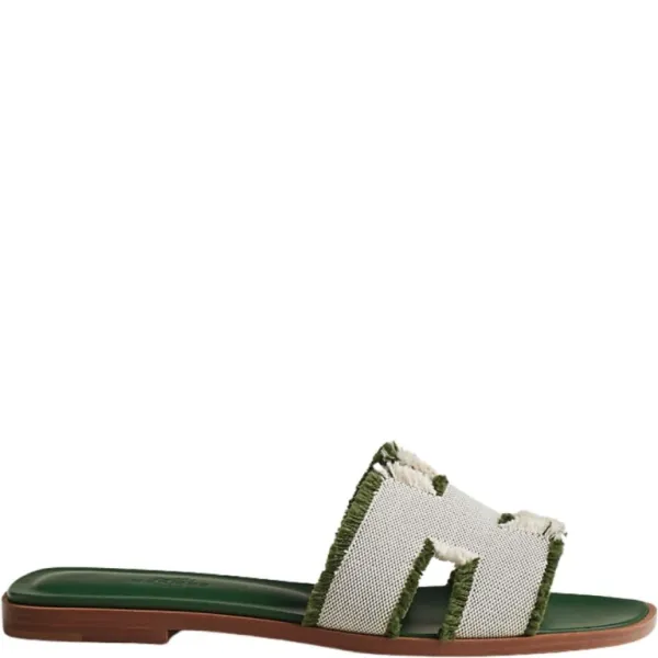 Hermes Green Oran Sandal