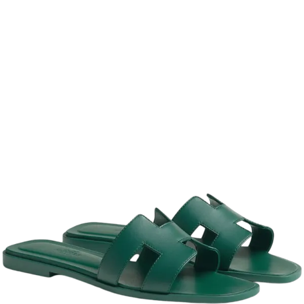 Hermes Oran Sandal Green