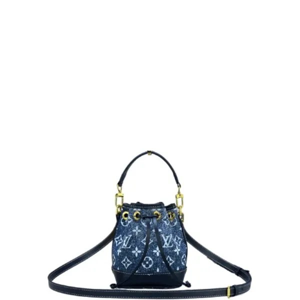 Louis Vuitton Nano Noe Blue Denim 16cm