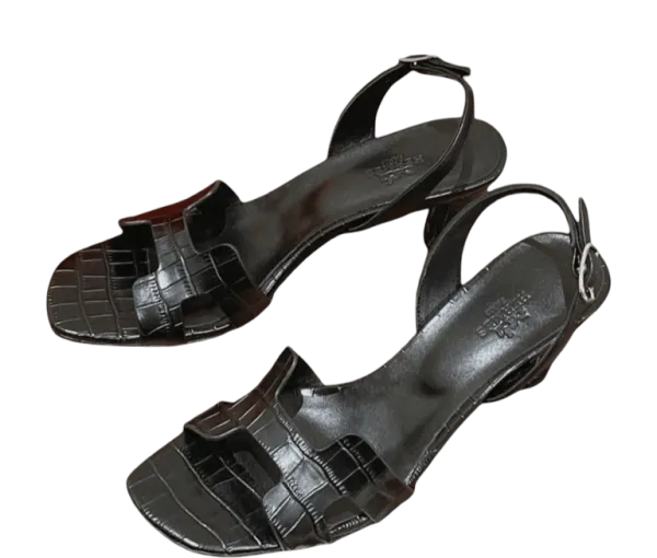 Hermes Eternite Sandal Black