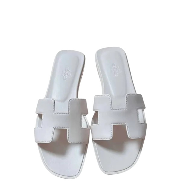 Hermes Oasis Sandal White