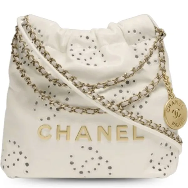 Chanel 22 Mini Handbag White 7.5in/19cm