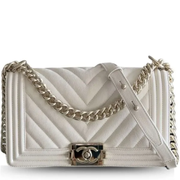 Chanel Medium Classic Flap Bag White
