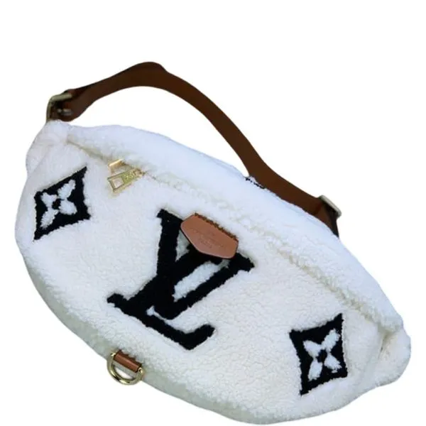 Louis Vuitton Bumbag Monogram Teddy Fleece White