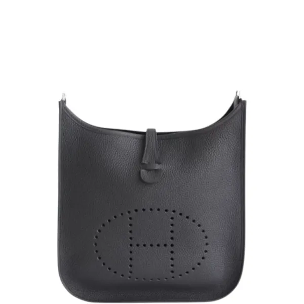 Hermes 18cm PM Clemence Black Noir Evelyne