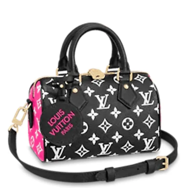 Louis Vuitton 20 Black Speedy Bandouliere
