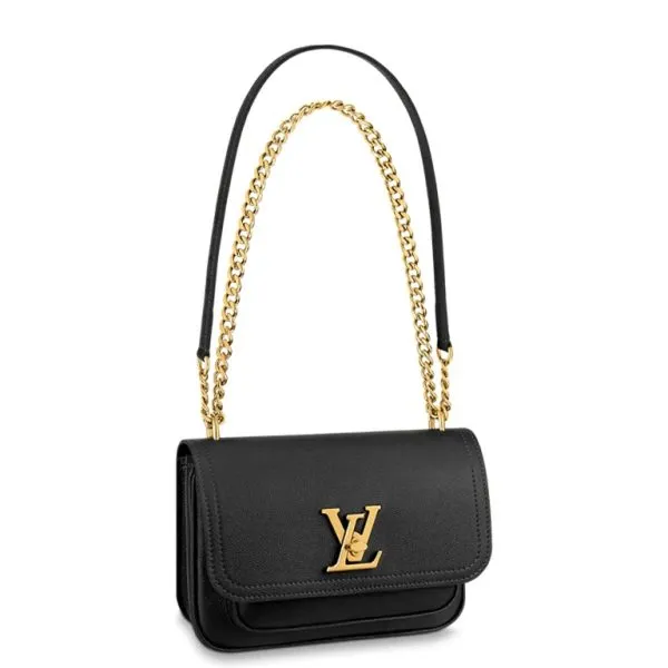 Louis Vuitton Lockme Chain 23cm Black Bag