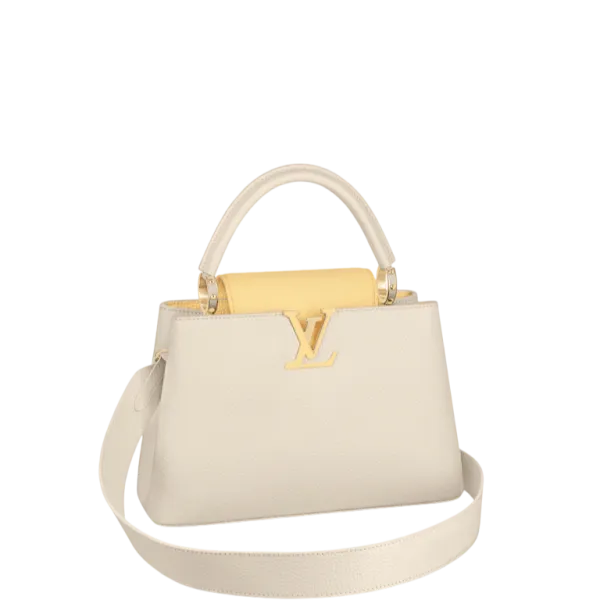 Louis Vuitton Capucines MM 31cm Plume Yellow