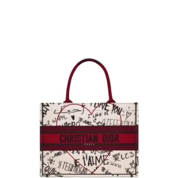 Dior 41cm Multicolor Large Book Tote Dioramour Je Taime