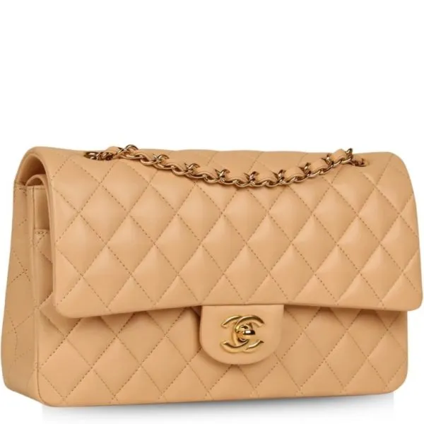 Chanel Classic Handbag Beige