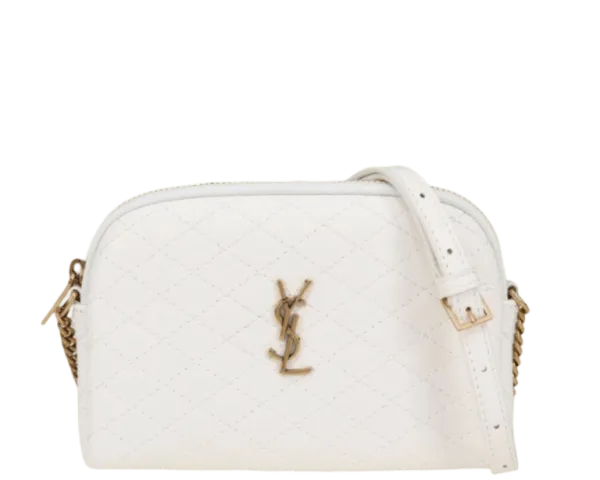 Saint Laurent Gaby Zipped Pouch in Quilted Lambskin