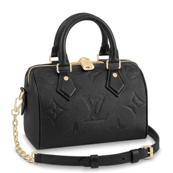 Louis Vuitton 20 Speedy Black Bandoulière