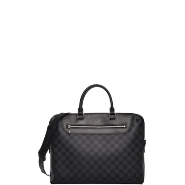 Louis Vuitton 37cm Black Porte Documents Jour Briefcase Damier