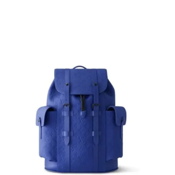 Louis Vuitton Christopher PM Backpack Blue 48cm M23189