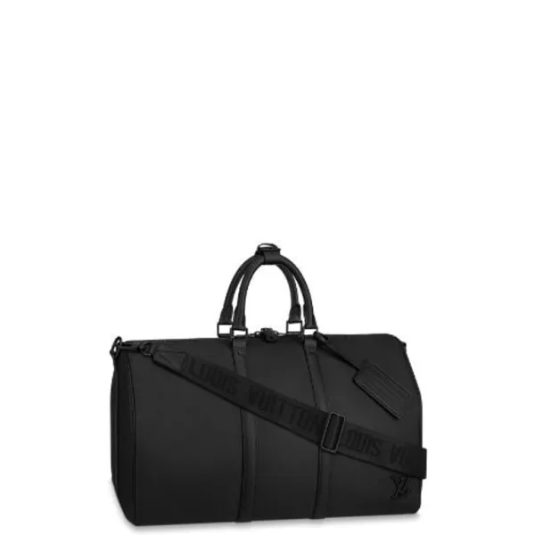 Louis Vuitton 50 Black Keepall Bandouliere
