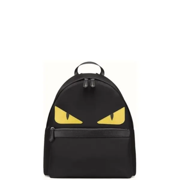 Fendi Backpack Halloween Black With Yellow Eyes Bag 40cm