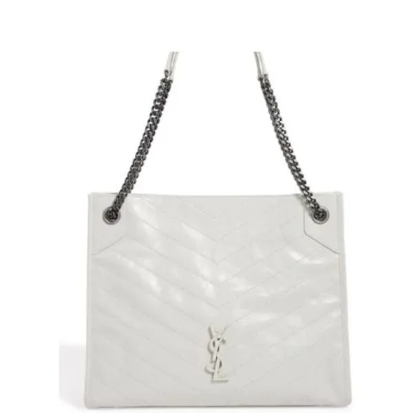 Saint Laurent Medium Niki Shopping Bag White 32cm