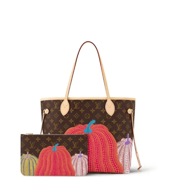 Louis Vuitton X Yayoi Kusama 35cm  Neverfull Pumpkin Print M46381