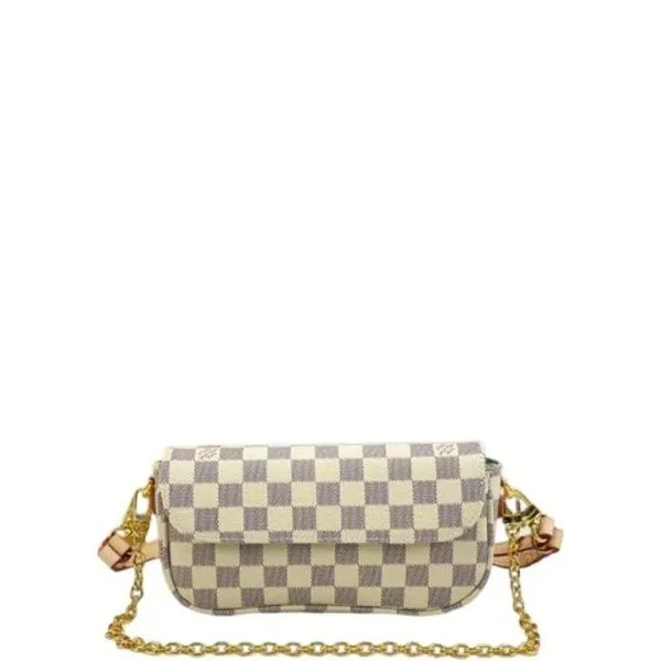 Louis Vuitton Ivy Wallet On Chain Bag Damier Ebene Beige