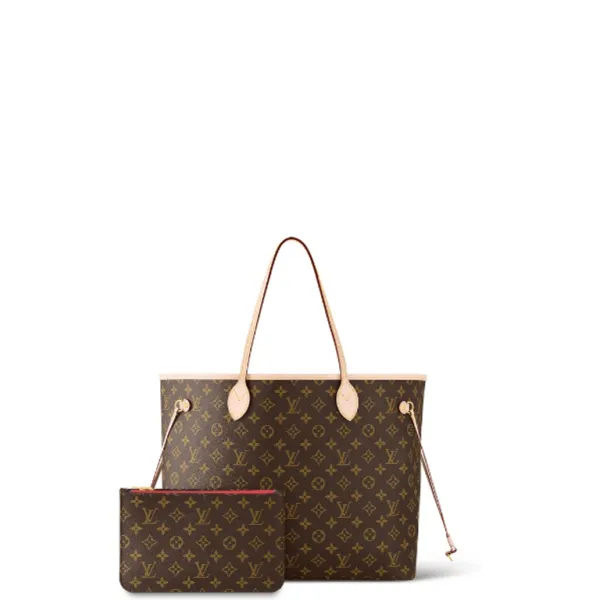 Louis Vuitton 32cm Brown And Red Neverfull Tote Mm 