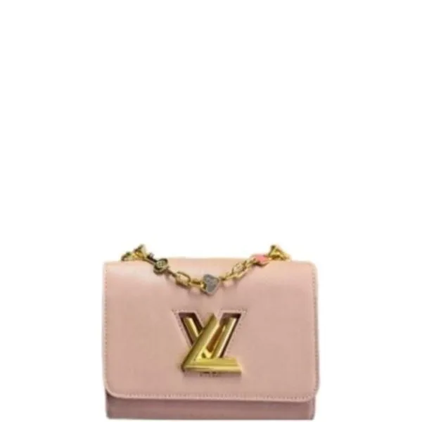 Louis Vuitton Twist MM Bags Epi Leather Lock Chain Pink 23cm