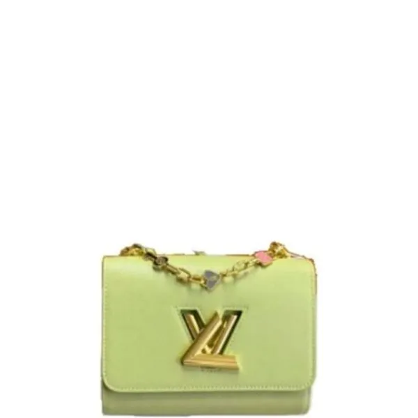 Louis Vuitton Twist MM Bags Epi Leather Lock Chain Green 23cm