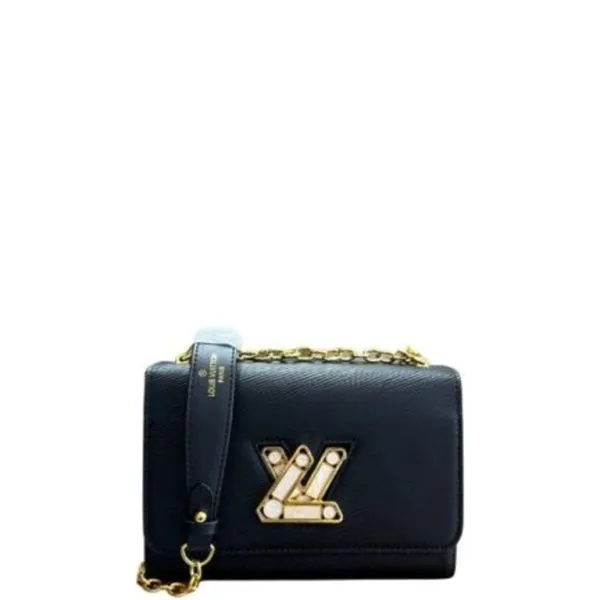 Louis Vuitton Twist MM Bags Epi Leather Black 23cm