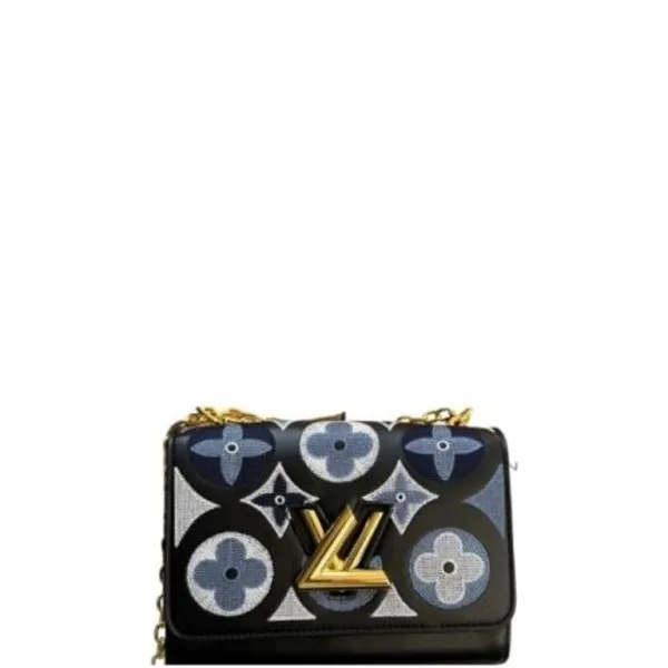 Louis Vuitton Twist MM Bags Monogram Black 25cm