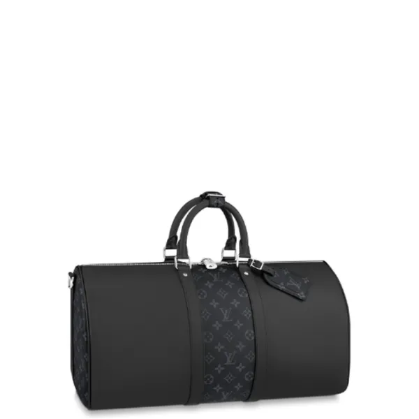 Louis Vuitton 50cm Black Keepall Bandouliere
