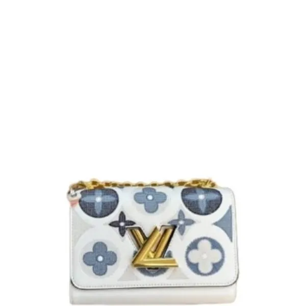 Louis Vuitton Twist MM Bags Monogram White 25cm