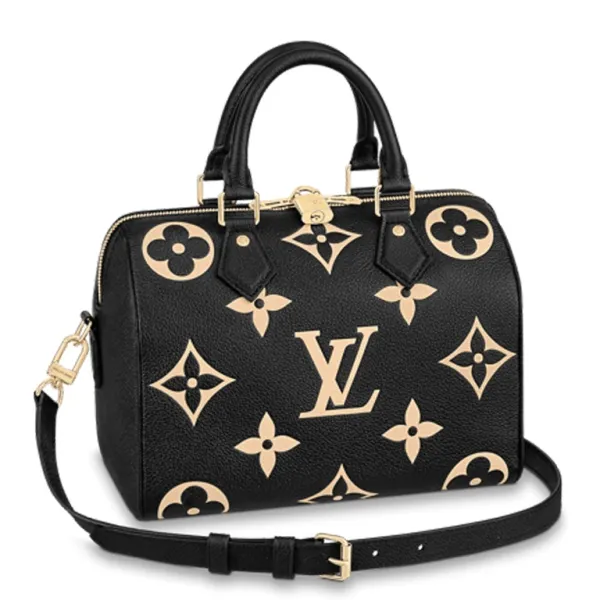 Louis Vuitton 25 Bag Black Speedy Bandouliere
